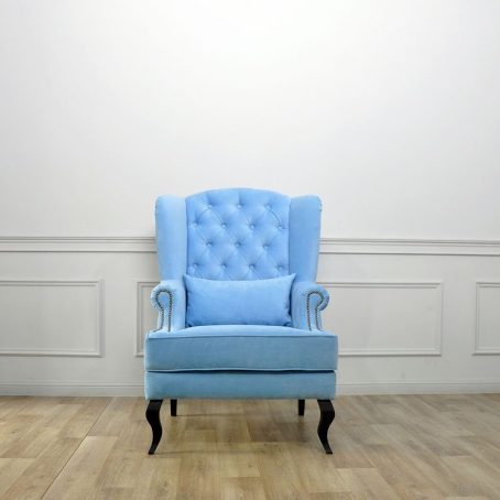 Gambar Sofa 1 Seater Wingchair Biru