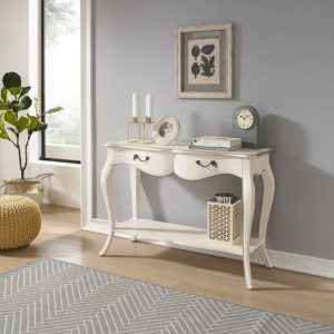 Meja Konsol Ukir Shabby Chic