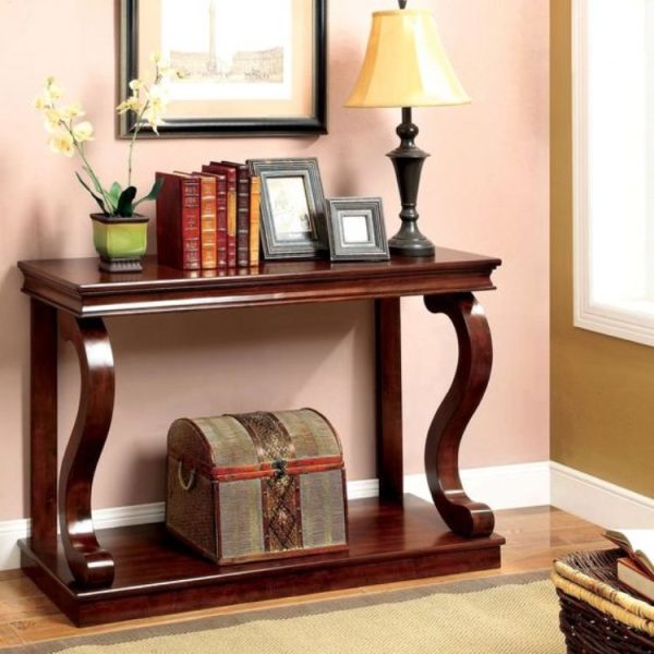 Meja Konsul Minimalis Mahogany