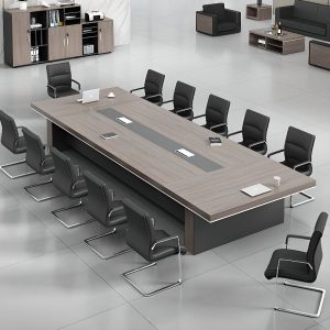 Meja Rapat HPL Minimalis Modern 12 Orang Meeting