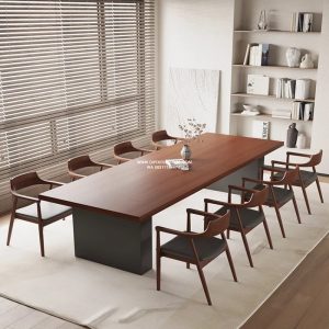 Meja Meeting Kantor 8 Kursi Rapat Minimalis Simple