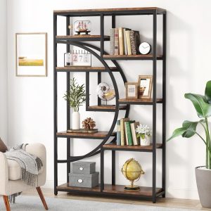 Rak Buku Industrial Lingkaran Aesthova Minimalis Modern
