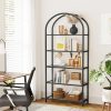 Rak Buku Lengkung Archline Hitam Minimalis Modern