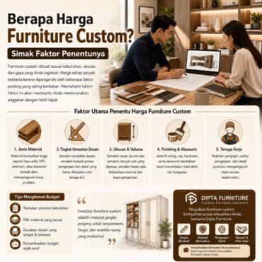 Berapa Harga Furniture Custom Simak Faktor Penentunya