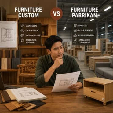 Furniture Custom vs Furniture Pabrikan: Mana yang Lebih Tepat untuk Kebutuhan Anda