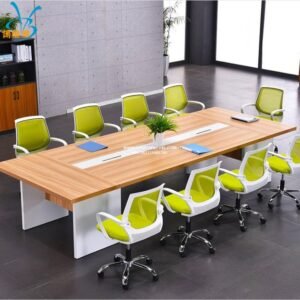 Meja Rapat Kantor Minimalis Sederhana Simple Desain Elegan 8 Orang