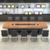 Meja Rapat Minimalis Panjang 10 Orang Meeting Kantor HPL Terlaris