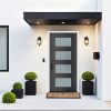 Pintu Utama 1 Daun Pintu Rumah Depan Model Kaca Minimalis
