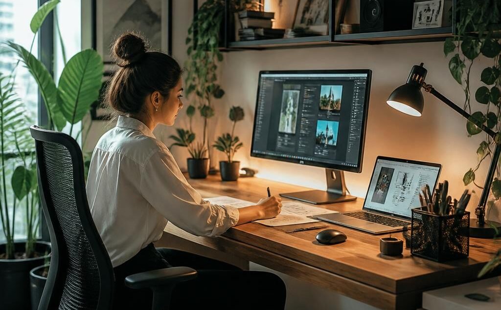 Desain Meja Kerja Custom untuk Home Office