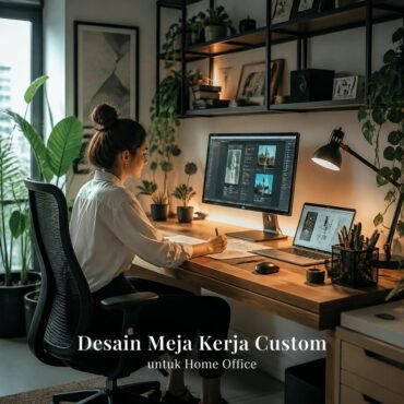 Desain Meja Kerja Custom untuk Home Office