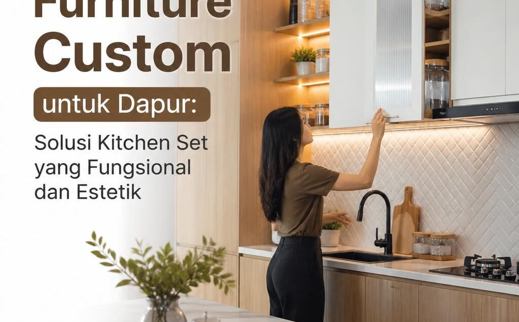 Furniture Custom untuk Dapur Solusi Kitchen Set yang Fungsional dan Estetik