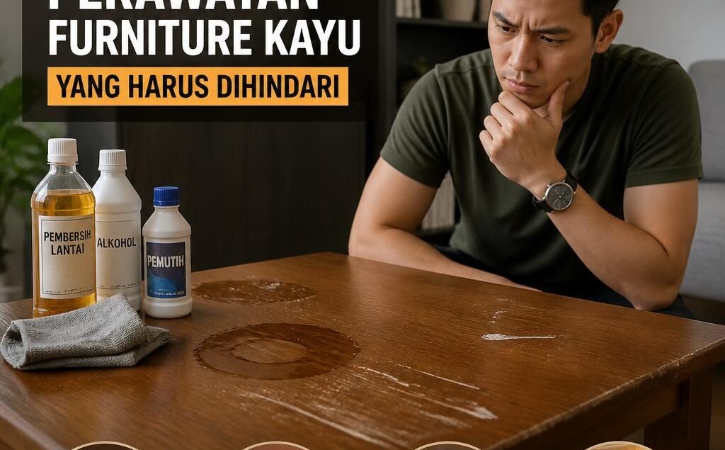 Kesalahan Perawatan Furniture Kayu yang Harus Dihindari