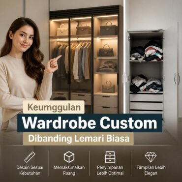 Keunggulan Wardrobe Custom Dibanding Lemari Biasa