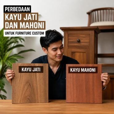 Perbedaan Kayu Jati dan Mahoni untuk Furniture Custom