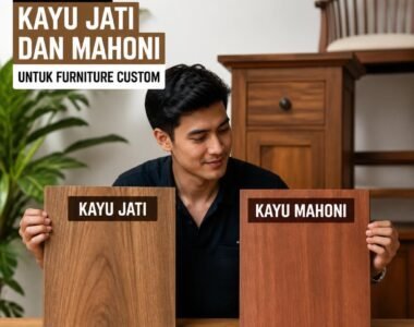 Perbedaan Kayu Jati dan Mahoni untuk Furniture Custom