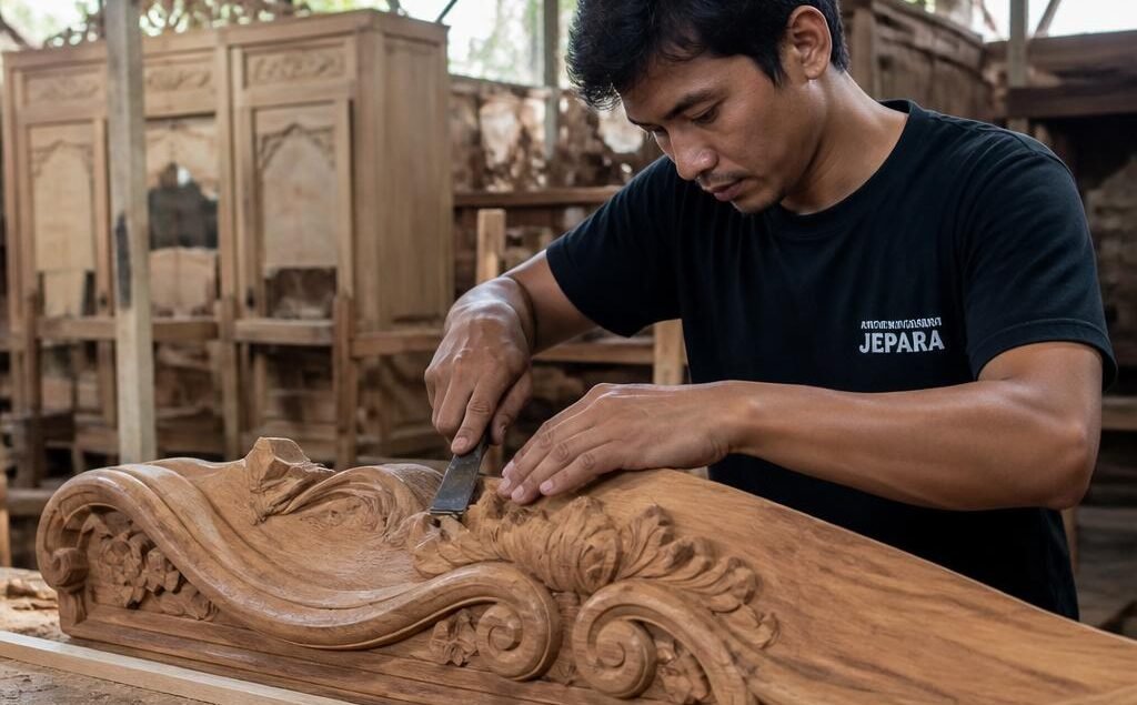 Proses Produksi Furniture Custom di Jepara