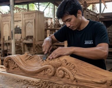 Proses Produksi Furniture Custom di Jepara