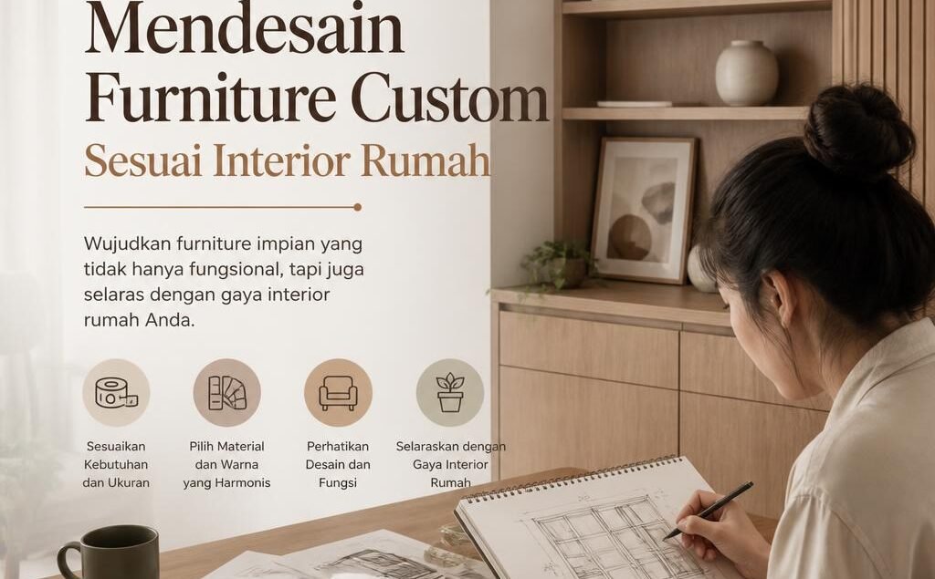 Tips Mendesain Furniture Custom Sesuai Interior Rumah