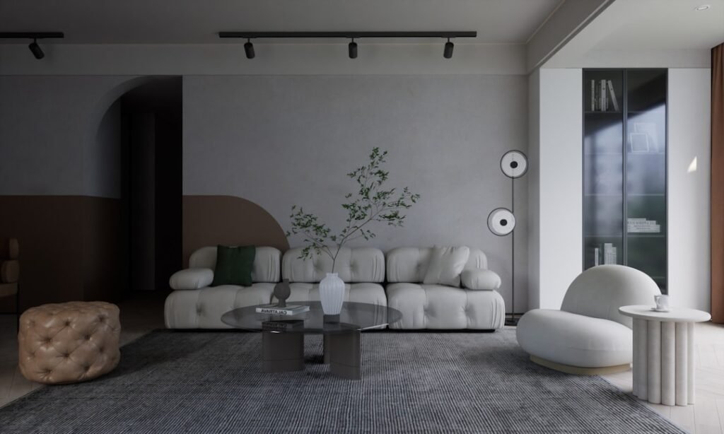 Sofa Tanpa Sandaran Tangan untuk Ruangan Minimalis