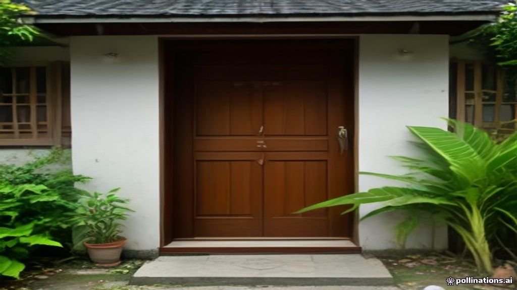 pintu kupu tarung untuk rumah dengan lahan terbatas