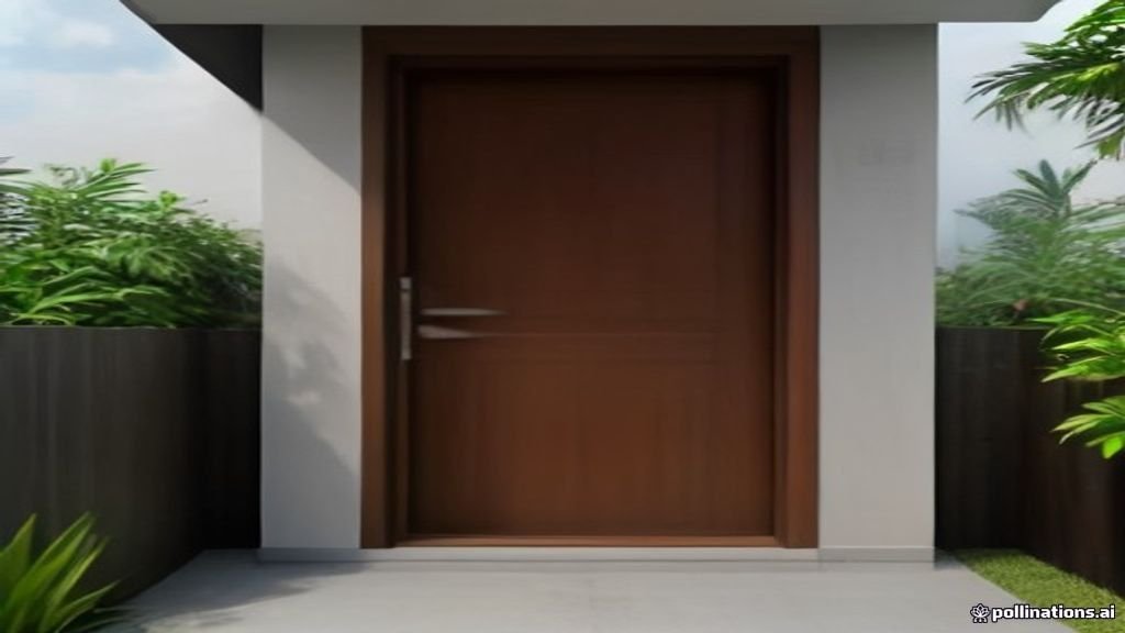 pintu kupu tarung dengan desain yang unik dan modern